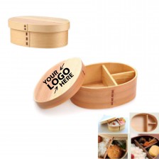 Wooden Lunch Box with Internal Separator